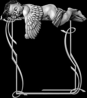 Спящий ангелочек 3 - картинки для гравировки